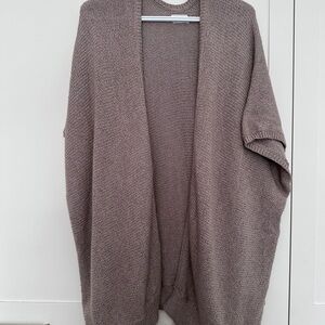 Aritzia/Community Cozy Beige Women's Open Cardigan
